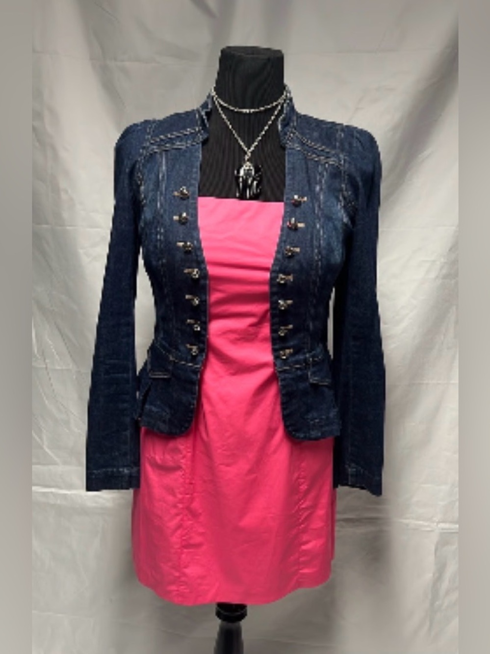 FRAME DENIM
TIE BACK MINI DRESS - HOT PINK Large NWT - Picture 4 of 12